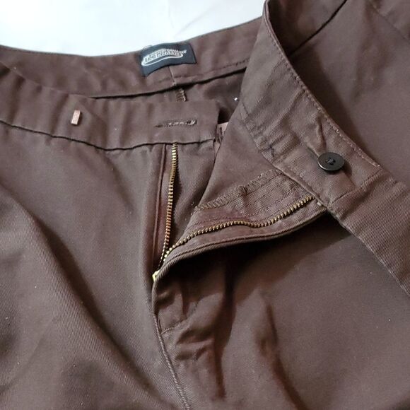Lee Performance Khakis - 100% Cotton - Womens Brown Pants - Size 12M - Picture 7 of 8